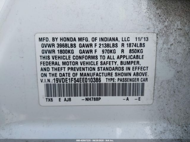 2014 ACURA ILX 19VDE1F54EE010386 Photo 8