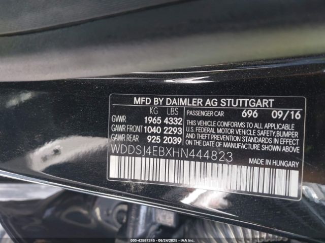 2017 MERCEDES-BENZ CLA 250 WDDSJ4EBXHN444823 Photo 8
