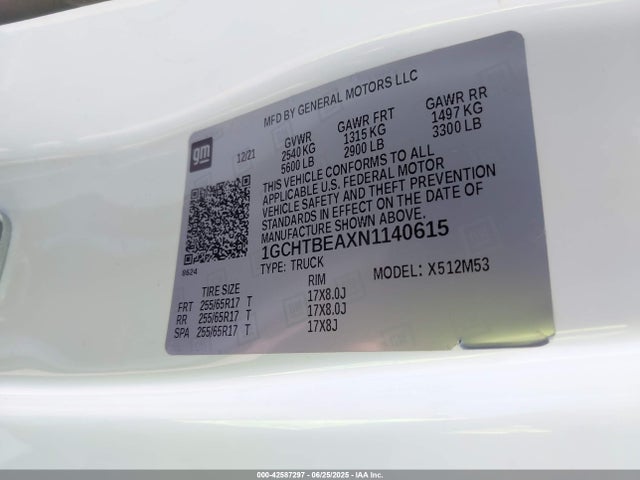 1GCHTBEAXN1140615 Chevrolet lcv