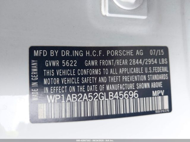 2016 PORSCHE MACAN WP1AB2A52GLB45696 Photo 8