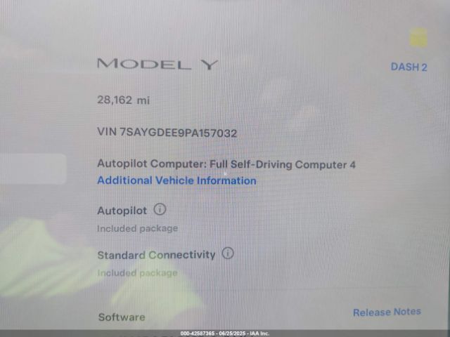 2023 TESLA MODEL Y 7SAYGDEE9PA157032 Photo 6