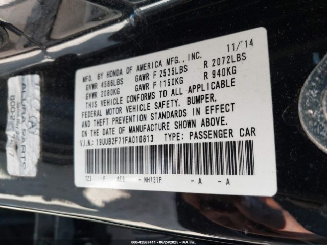 2015 ACURA TLX 19UUB2F71FA010813 Photo 8
