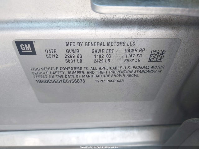 2012 CADILLAC CTS 1G6DC5E51C0156873 Photo 8