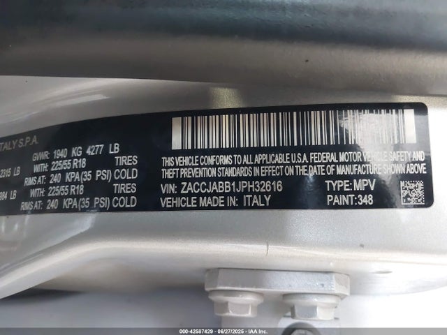 Jeep 2018 2018 ZACCJABB1JPH32616 Image 9