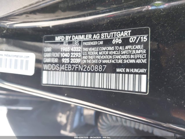 WDDSJ4EB7FN260887 Mercedes-Benz 2015