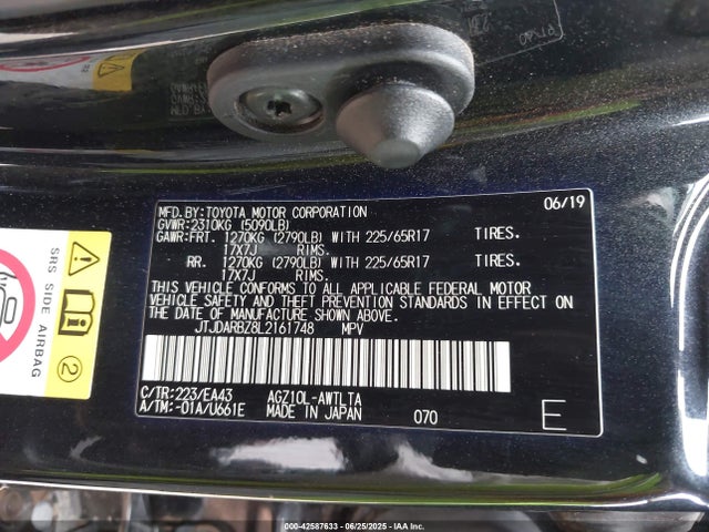 JTJDARBZ8L2161748 Lexus 8ar-fts