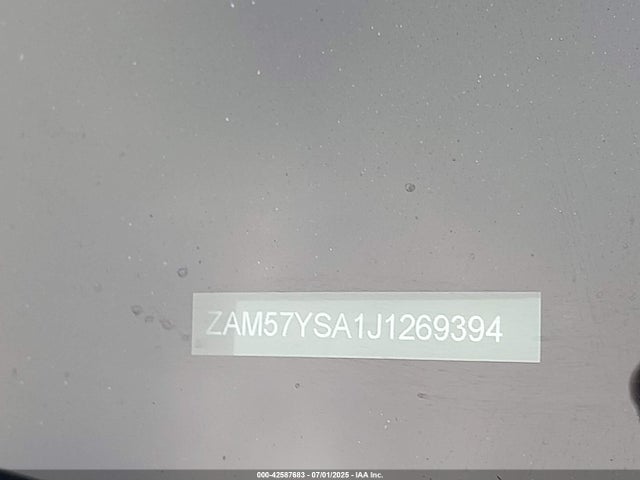 ZAM57YSA1J1269394 Maserati m156e
