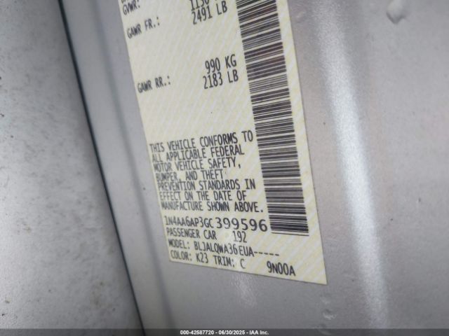 2016 NISSAN MAXIMA 1N4AA6AP3GC399596 Photo 8