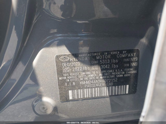 2024 HYUNDAI IONIQ 6 KMHM24AA0RA072152 Photo 8