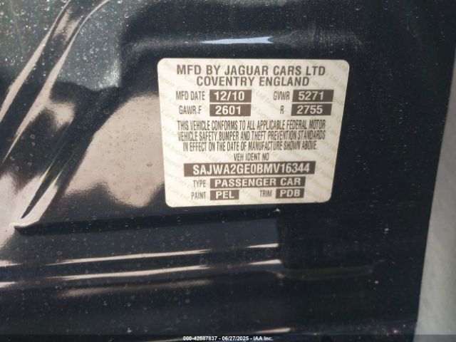 2011 JAGUAR XJ SAJWA2GE0BMV16344 Photo 8