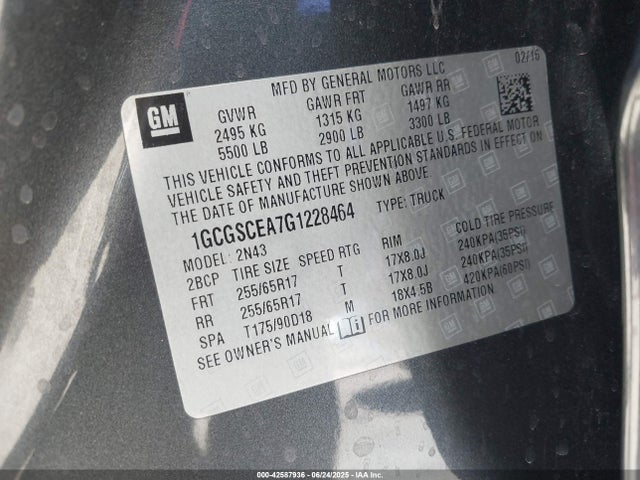 Chevrolet lcv - sidi; dcvcp; vvt; e85 max, e0-e100, alum 2016 1GCGSCEA7G1228464 Image 9