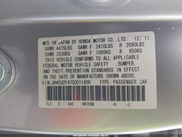 2012 ACURA TSX JH4CU2F47CC011800 Photo 8