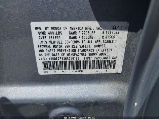 2017 ACURA ILX 19UDE2F33HA016166 Photo 8