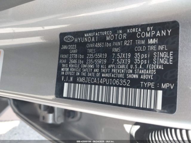 2023 HYUNDAI TUCSON HYBRID KM8JECA14PU106352 Photo 8