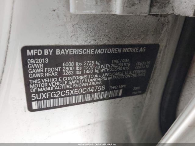 5UXFG2C5XE0C44756 BMW 2014