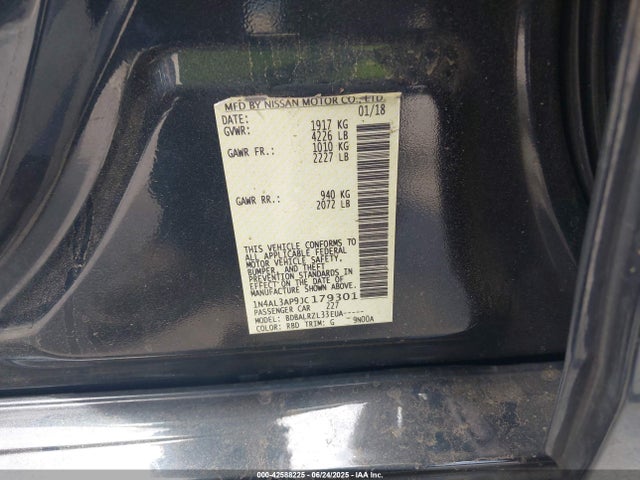 1N4AL3AP9JC179301 Nissan 2018