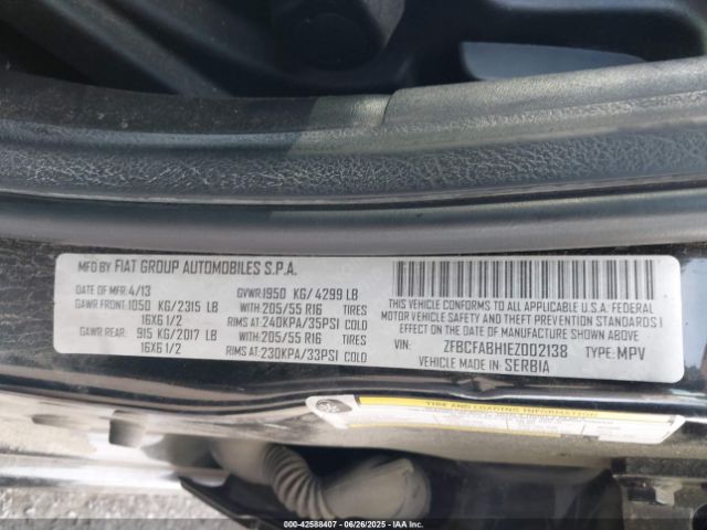 2014 FIAT 500L ZFBCFABH1EZ002138 Photo 8