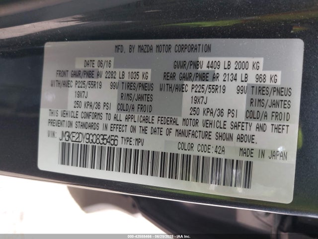 JM3KE2DY9G0835456 Mazda py