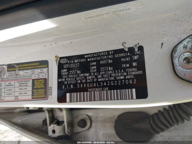 2018 KIA OPTIMA 5XXGU4L34JG227062 Photo 8
