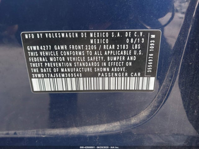 3VWD17AJ5EM369548 Volkswagen Jetta