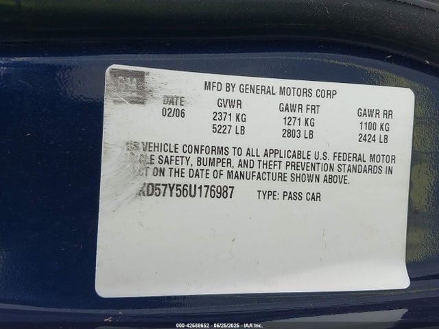 2006 CADILLAC DTS 1G6KD57Y56U176987 Photo 8