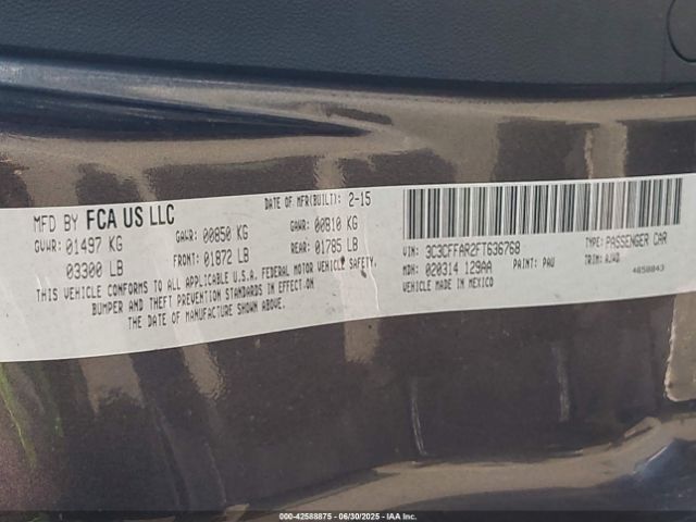 2015 FIAT 500 3C3CFFAR2FT636768 Photo 8