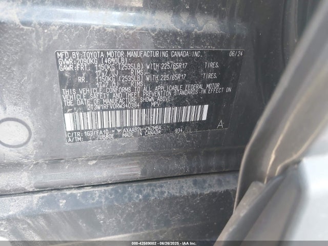 Toyota a25a-fks 2024 2T3W1RFV0RW340384 Image 9