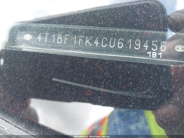 2012 TOYOTA CAMRY 4T1BF1FK4CU619456 Photo 8