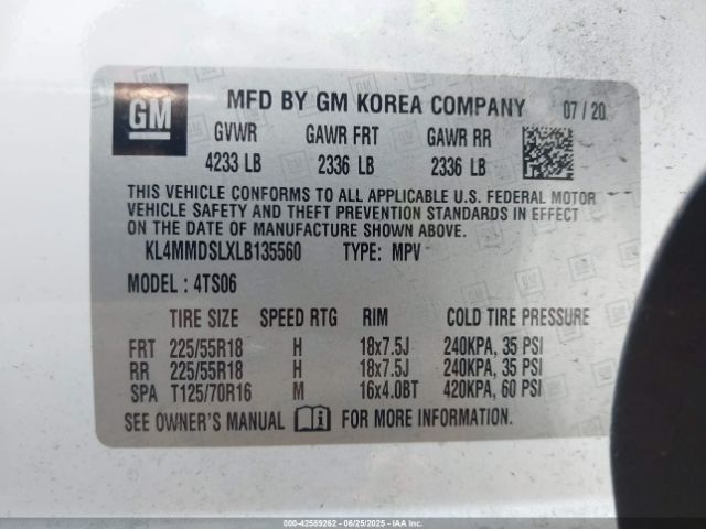 2020 BUICK ENCORE GX KL4MMDSLXLB135560 Photo 8
