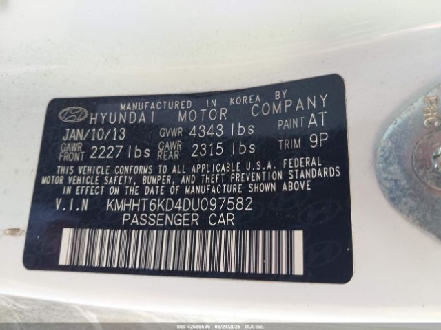2013 HYUNDAI GENESIS KMHHT6KD4DU097582 Photo 8