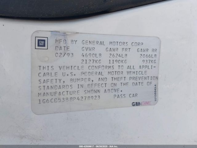 1993 CADILLAC DEVILLE 1G6CD53B8P4278923 Photo 8