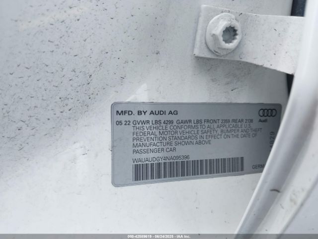 2022 AUDI A3 WAUAUDGY4NA095396 Photo 8