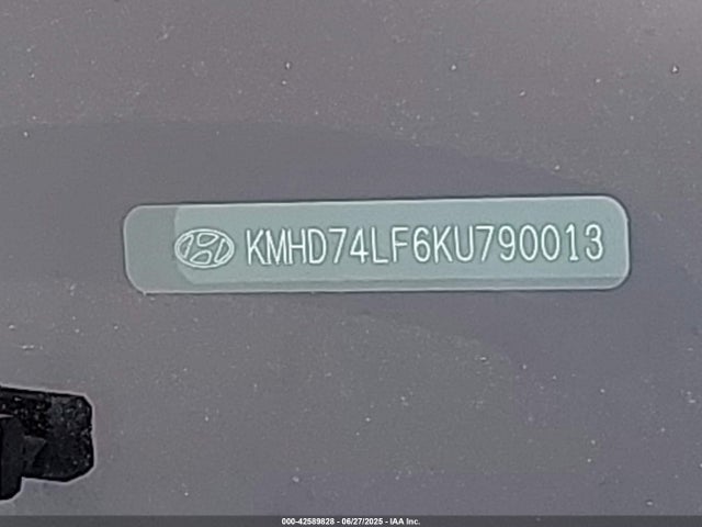 KMHD74LF6KU790013 Hyundai mpi nu