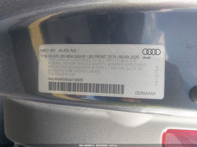 2019 AUDI S5 WAUR4AF59KA016809 Photo 8