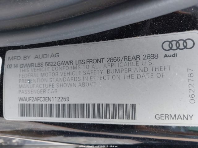 2014 AUDI S6 WAUF2AFC3EN112259 Photo 8