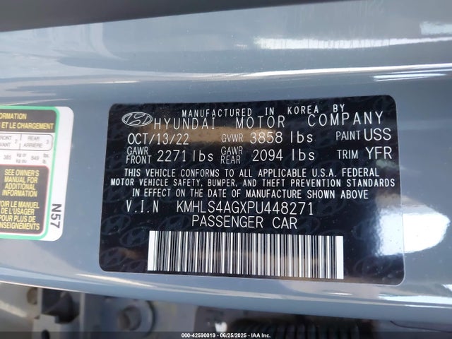 Hyundai mpi nu pe 2023 KMHLS4AGXPU448271 Image 9