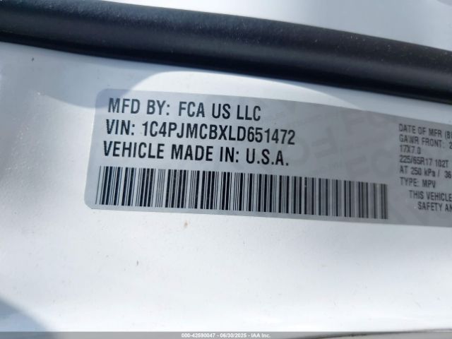 2020 JEEP CHEROKEE 1C4PJMCBXLD651472 Photo 8