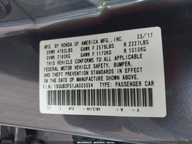 2018 ACURA TLX 19UUB3F51JA000554 Photo 8