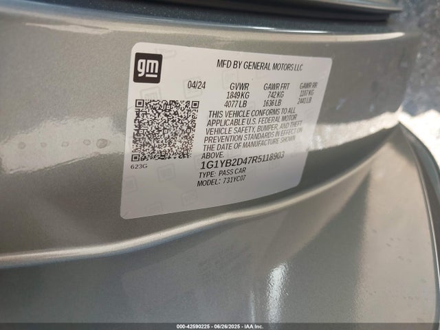 1G1YB2D47R5118903 Chevrolet lt2