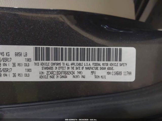 2015 CHRYSLER TOWN & COUNTRY 2C4RC1BGXFR602434 Photo 8