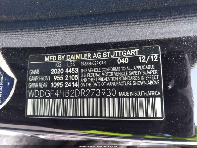 2013 MERCEDES-BENZ C 250 WDDGF4HB2DR273930 Photo 8