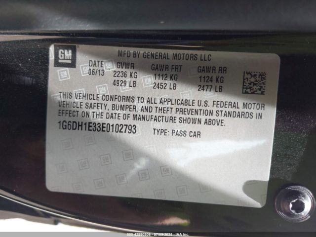 2014 CADILLAC CTS 1G6DH1E33E0102793 Photo 8