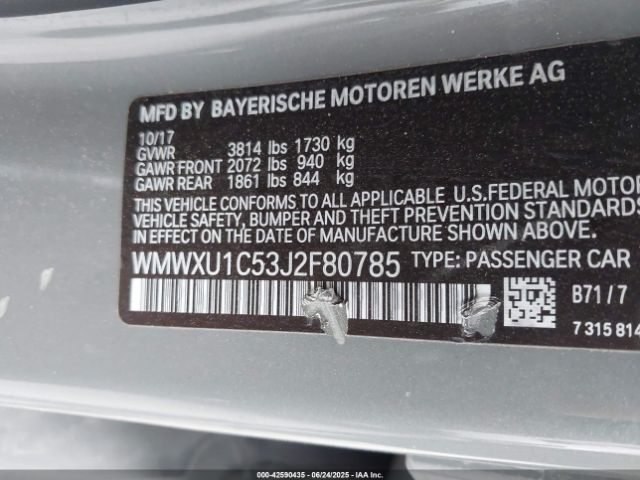 2018 MINI HARDTOP WMWXU1C53J2F80785 Photo 8