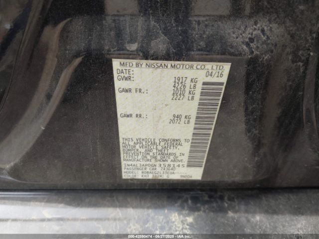 2016 NISSAN ALTIMA 1N4AL3AP0GN358145 Photo 8