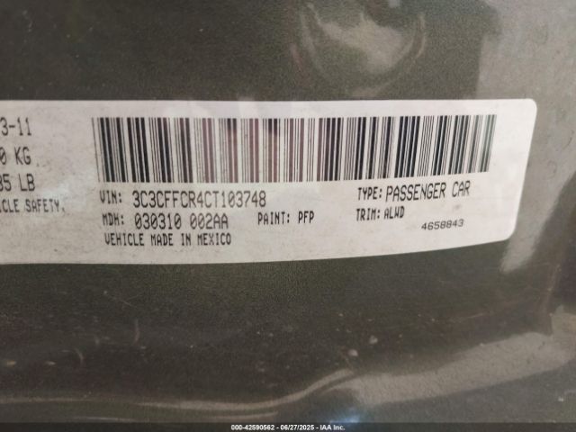 2012 FIAT 500 3C3CFFCR4CT103748 Photo 8