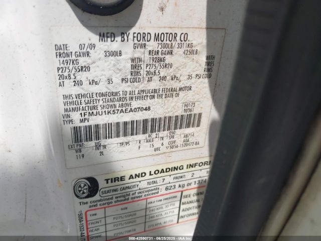2010 FORD EXPEDITION 1FMJU1K57AEA07048 Photo 8