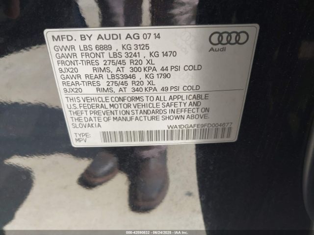 2015 AUDI Q7 WA1DGAFE9FD004677 Photo 8