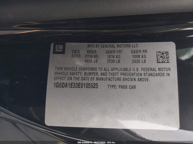 2014 CADILLAC CTS 1G6DA1E33E0105925 Photo 8