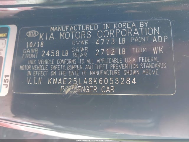 2019 KIA STINGER KNAE25LA8K6053284 Photo 8