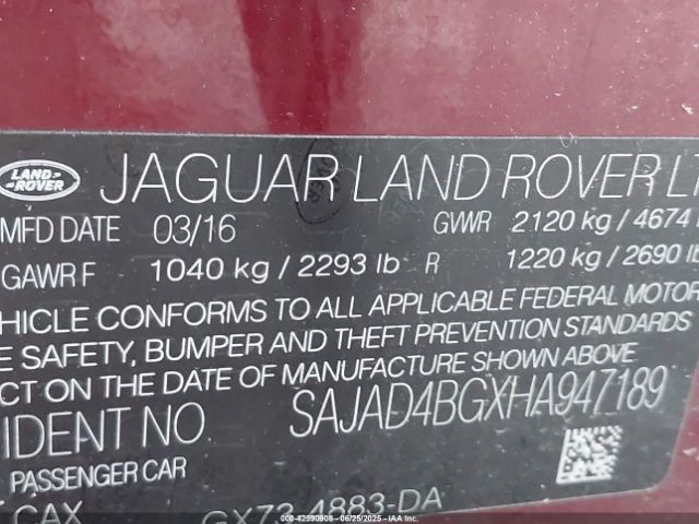 2017 JAGUAR XE SAJAD4BGXHA947189 Photo 8
